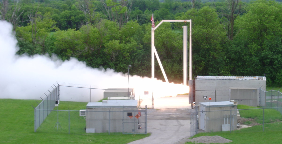 rocket motor test facility